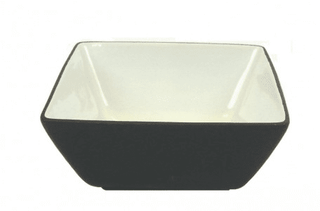 Black Fruit Bowl 9.5″ Square Tableware Rentuu