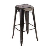 Black Tolix Style Bar Stool Chair Rentuu