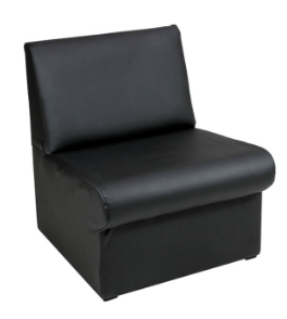 Black Wallis Single Unit Chair