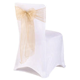 Bow - Gold Chair Cover