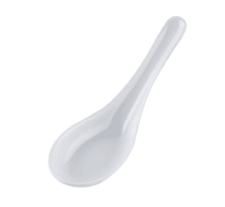 Canape Spoon Plain White Tableware Rentuu