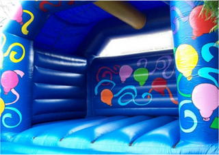 Chelsea Blue Adult Pary Time Bouncy Castle (XL) Bouncy Castle Rentuu