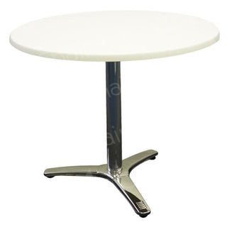 Circular Bistro Table in White - 700mm Table Rentuu