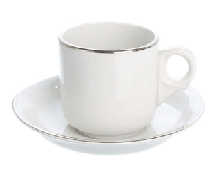 Coffee Cup Espresso Silver Line (packs of 10) Tableware Rentuu