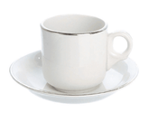 Coffee Saucer Espresso Silver Line (packs of 10) Tableware Rentuu