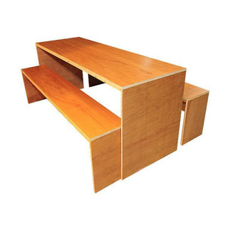 Contemporary Dining Table & Bench Set (Available in colors) Table Rentuu