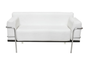 Corbousier Leather Sofa White Sofa