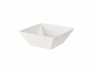 Dessert Bowl 6″ Square Plain White  (packs of 10) Tableware Rentuu