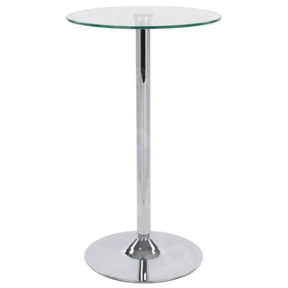 Glass Poseur Table - Round Table Rentuu
