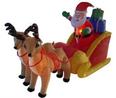 Inflatable Santa and Reindeer Bounce Castle Rentuu