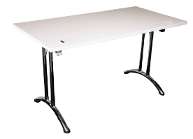 Media Table White (with cable management function) Table