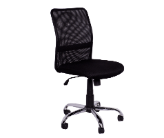 Mesh Chair Black (No Arms) Chair