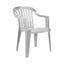 Patio Chair (White & Green) Plastic Chairs Rentuu