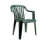 Patio Chair (White & Green) Plastic Chairs Rentuu