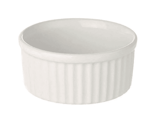 Ramekin Dish 3.5″ Large Plain White Tableware Rentuu