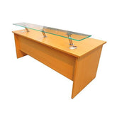 Reception Desk With Front Perspex Shelf Reception Desk Rentuu