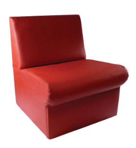Red Wallis Single Unit Chair