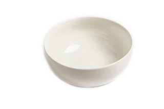 Round china salad bowl 23cm Oval Flat