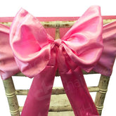 Satin Chair Bow - Baby Pink Bow