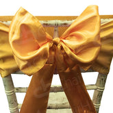 Satin Chair Bow - Dark Gold Bow