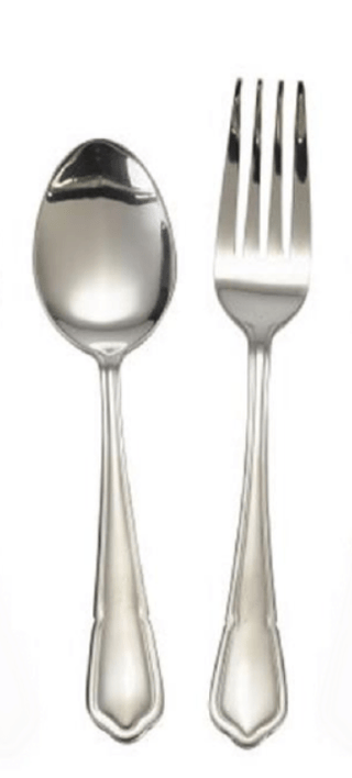 Service spoon and fork Dessert Spoon