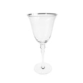 Silver Rim White Wine Glass Champagne Glass Rentuu