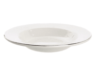 Soup Bowl Rimmed 8.5″ Silver Line (packs of 10) Tableware Rentuu
