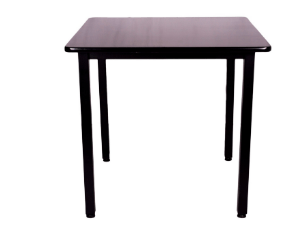 Square Task Table Black Table