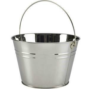 Stainless Steel Serving Bucket with Handle Serving Bucket