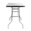 Stainless Steel Trestle Table with adjustable height Table Rentuu