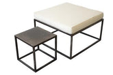 Tavolino Industrial Corten 66x35x40h