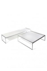 Tavolino Trays Bianco by Kartell cm 140 x 40