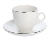 Tea/Coffee Cup Silver Line (packs of 10) Tableware Rentuu
