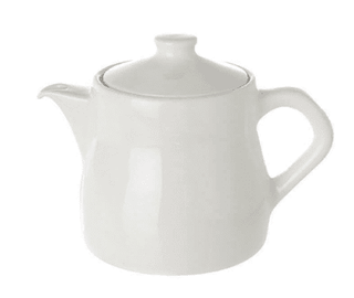 Tea Pot Plain White Tableware Rentuu