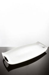 Vassoio Porcellana Rettangolare c/manici cm 44x22
