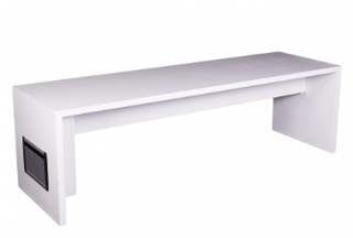 Vision Bench with Charging Ports Table