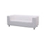 White Fabric Regent Settee (AVAILABLE IN COLORS) Settee Rentuu