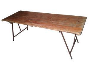 Wooden Trestle Table 6’ x 24” Trestle Table Rentuu